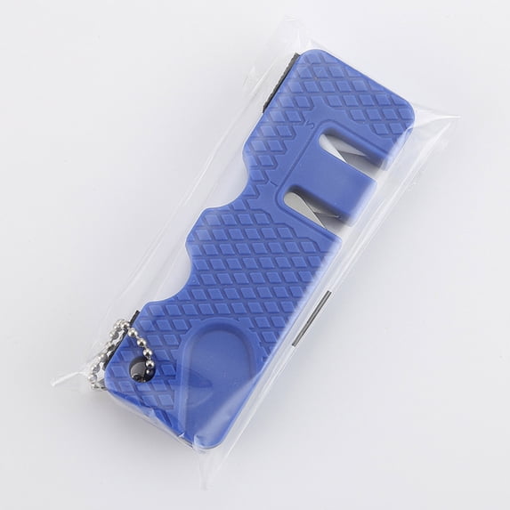 EGYMEN Portable Kitchen Knife Sharpener, Outdoor Pocket Knife Sharpening Tool, Scissors Sharpener with Keychain, Fishing Hook Sharpen Stone for Easy and Mess-Free Sharpening