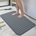 thumbnail image 1 of EGYMEN Rectangular Bathroom Mat, Non-Slip Shower Floor Cushion, Waterproof Bath Massage Mat, Ergonomic Suction Cup Bath Mat for Safety and Comfort(Gray), 1 of 6