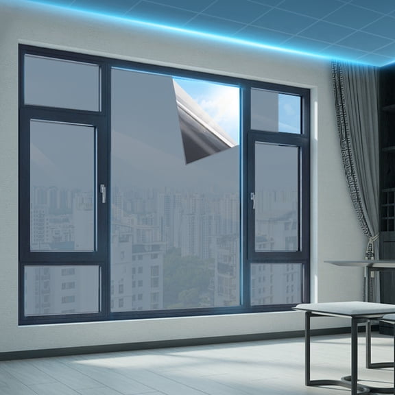 EGYMEN Reflective Window Film, One-Way Mirror Tint, Privacy Window Film, Heat Control Window Tint, Self-Adhesive Window Film, Energy Saving Window Film for Home and Office (Multicolor)