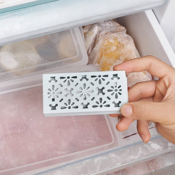EGYMEN Refrigerator Deodorizer Box, Powerful Fridge Odor Eliminator Box, Magnetic Charcoal Deodorant Box, Reusable Closet Freshener Box, Suction Wire Organizer