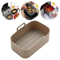 thumbnail image 1 of EGYMEN Reusable Silicone Air Fryer Liners, Non-Stick Round Basket Accessories for 5QT or Larger Fryers, BPA-Free Heat Resistant Baking Mats, Easy Clean Dishwasher Safe Fryer Pot Covers, 1 of 5