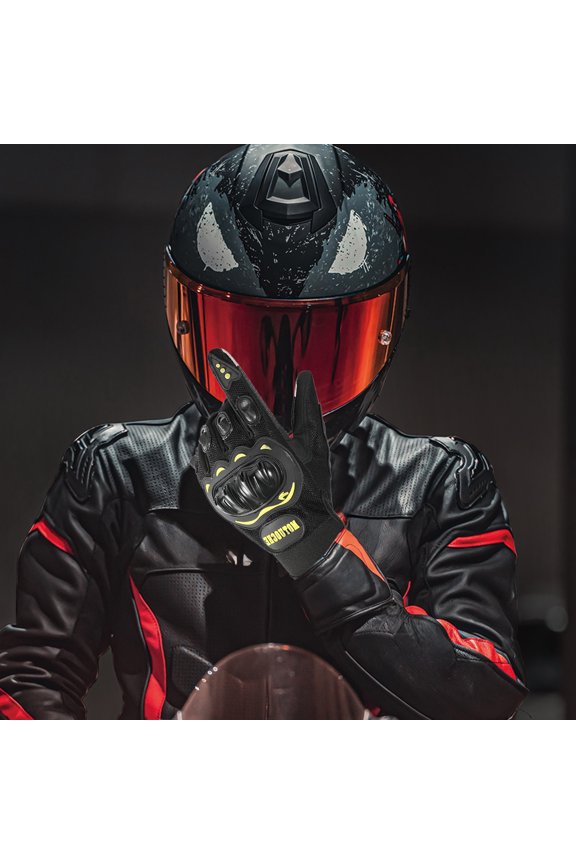 Riding Gloves, Motorcycle Gloves, Four Seasons Racing Gloves, Touchscreen Compatible Riding Gloves for Men and Women