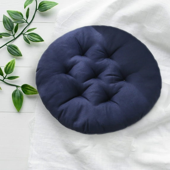 EGYMEN Round Floor Seat Pillows Cushions 17.5" x 17.5", Soft Thicken Yoga Meditation Cushion Reading Cushion Chair Pad Casual Seating for Adults & Kids(Black)