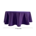 thumbnail image 1 of EGYMEN Round Tablecloth, Elegant Polyester Round Table Cover, Durable 70-Inch Table Drapery, Washable and Stain-Resistant Dining Table Cloth(Purple), 1 of 5