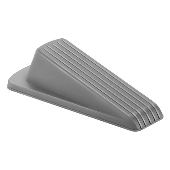 EGYMEN Rubber Door Stopper, Flexible Non-Slip Door Wedge for All Floor Types, Adjustable Door Holder for Hardwood and Tile Surfaces, Durable Door Chock for Home and Office Use(Gray)