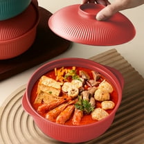 EGYMEN Salad Bowl, Reusable Salad Serving Bowl for Rice Soup Snacks, Lightweight Fruit and Vegetable Mixing Bowl, Large Capacity Plastic Bowl for Kitchen Use(Orange)