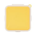 thumbnail image 1 of EGYMEN Sandwich Storage Box, Portable Food Preservation Container for Students, Silicone Lunch Box for On-the-Go Meals, Microwave Safe Sandwich Keeper for Freshness(Yellow), 1 of 5