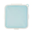 thumbnail image 1 of EGYMEN Sandwich Storage Box, Portable Food Preservation Container for Students, Silicone Lunch Box for On-the-Go Meals, Microwave Safe Sandwich Keeper for Freshness(Blue), 1 of 5