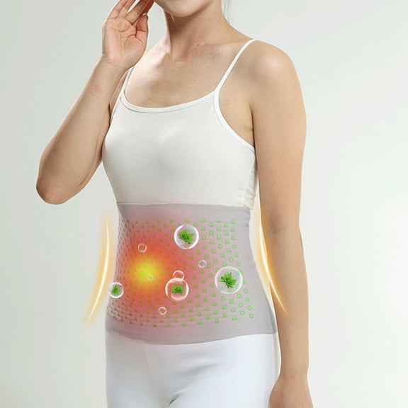 EGYMEN Self Heating Wormwood Waist Belt, Lumbar Support Belt with Natural Herb Heat, Breathable Back Relief Band for Lower Back Pain, Portable Moxibustion Therapy Belt