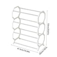 thumbnail image 1 of EGYMEN Shoe Rack, Multi-Tier Shoe Organizer with 4 Levels, Adjustable Shoe Storage Stand, Compact Footwear Rack for Home and Office(White), 1 of 5