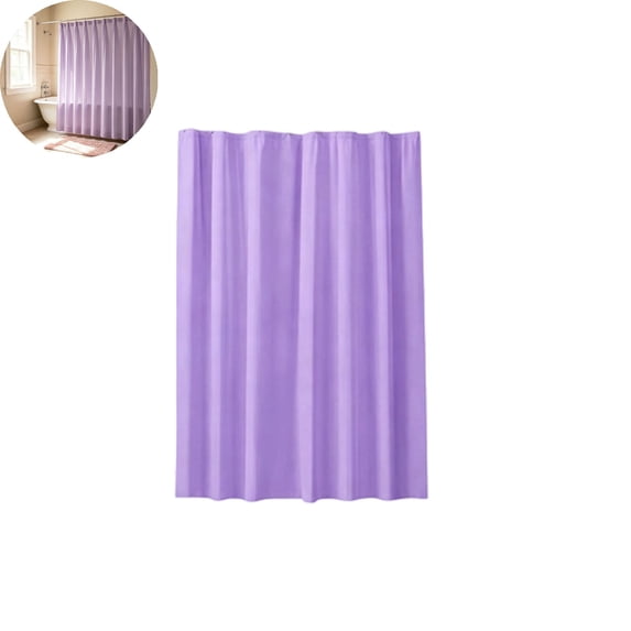 EGYMEN Shower Curtain, Waterproof Liner, Flexible Plastic, Colorful Design, Stylish and Dry for Bathroom Use (Purple)