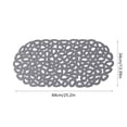 thumbnail image 1 of EGYMEN Shower Mat, Non-Slip Bath Mat with Suction Cups, Quick-Dry Bathtub Mat with Drain Holes, Comfortable and Safe Bathroom Mat for Kids and Elderly(Gray), 1 of 5