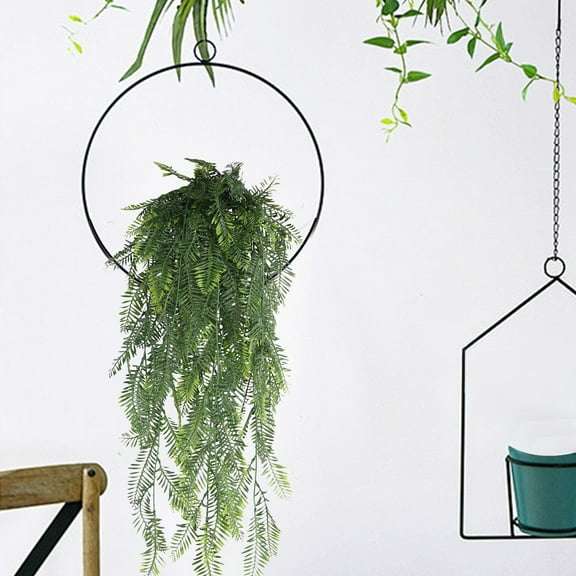 EGYMEN Simulated Rattan Wall Decor, Hanging Rattan Leaves for Wedding/Banquet/Home Decoration