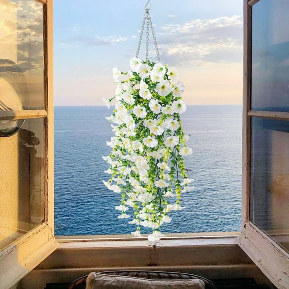 EGYMEN Simulated Rose Artificial Vine, Conditioning Duct Blocking Fake Vines, Living Room Ceiling Decoration Plastic Plants