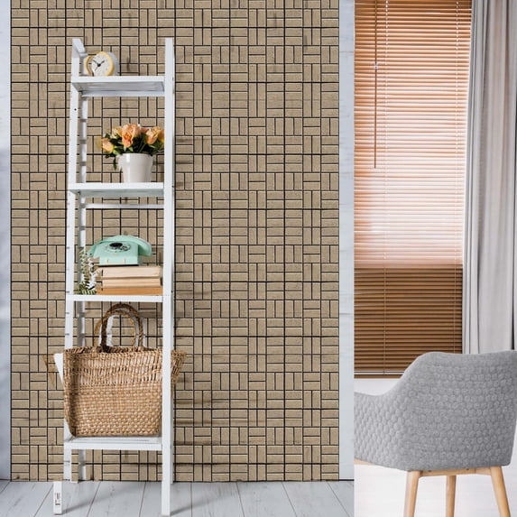 EGYMEN Simulation Wall Stickers, Self-Adhesive Peel and Stick Tile Decals, Heat-Resistant Kitchen Bathroom Decor Tiles, Easy to Install and Clean, 12"x12", Set of 10
