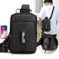 thumbnail image 1 of EGYMEN Sling Bag, Crossbody Shoulder Bag, Chest Daypack, Outdoor Hiking Backpack with USB Charging Hole for Men and Women, 1 of 6