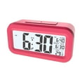 thumbnail image 1 of EGYMEN Smart Temperature Alarm Clock, Silent Digital Clock, Light Sensing Snooze Clock, Student LCD Alarm with Date and Temperature Display, 1 of 6