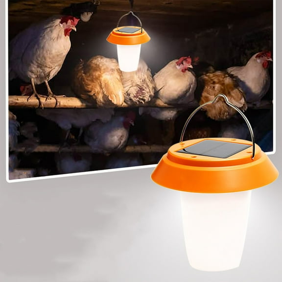 EGYMEN Solar Lights Outdoor, Super Bright Energy Saving Farm Chicken Coop Special Lighting with USB Charging for Multi-Scenario Application