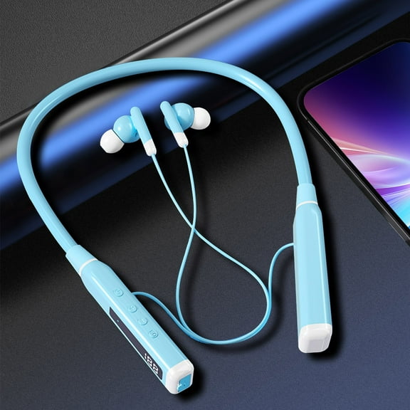 EGYMEN Sports Bluetooth Earphones, Wireless Neckband Earbuds, Hi-Fi Sound with Deep Noise Cancelling, Long Battery Life Waterproof Headset, Bluetooth 5.3