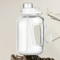thumbnail image 1 of EGYMEN Sports Water Bottle, Large Capacity Hydration Container with Measurement Markings, Leakproof Drinking Flask with Straw, Portable Water Jug for Gym and Outdoor Activities(White), 1 of 8