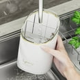 thumbnail image 1 of EGYMEN Stainless Steel Chopstick & Straw Organizer, Commercial Milk Tea Store Bar Tableware Storage Bucket, Knife and Fork Draining Cage, 1 of 5