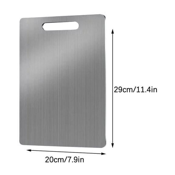 EGYMEN Stainless Steel Cutting Board, Kitchen Chopping Board, Food Prep Board, Durable Cutting Mat, Dishwasher Safe Board, Non-Porous Cutting Surface, Knife-Friendly Cutting Board