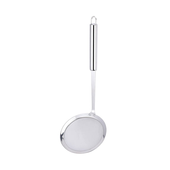 EGYMEN Stainless Steel Oil Strainer, Fine Mesh Residue Filter Spoon, Kitchen Oil Separator, Multi-Purpose Stainless Steel Skimmer