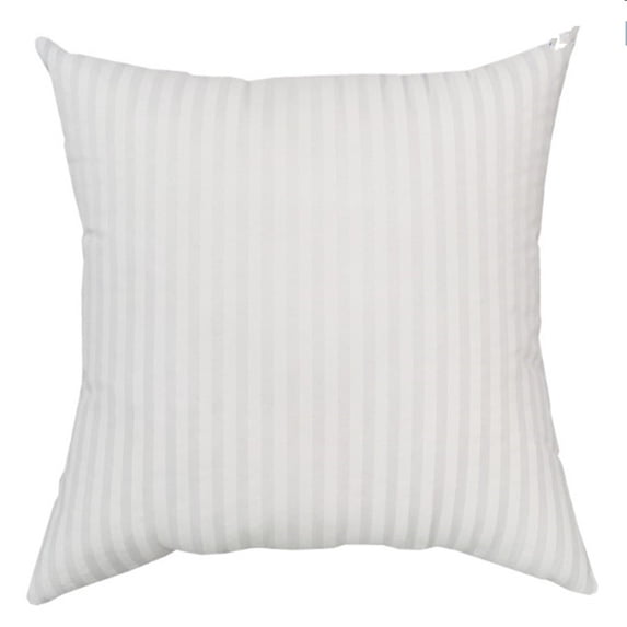 EGYMEN Striped Cloth Cushion Insert, Soft Pillow Core with Polyester Filling, Vacuum Compressed Square Cushion Insert, Easy Care Decorative Pillow Filler(16"x16")