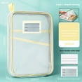 thumbnail image 1 of EGYMEN Subject Classification Bag, Mesh File Organizer for Efficient Storage, Durable Exam Paper Holder, Portable Book Storage Solution(Yellow), 1 of 6