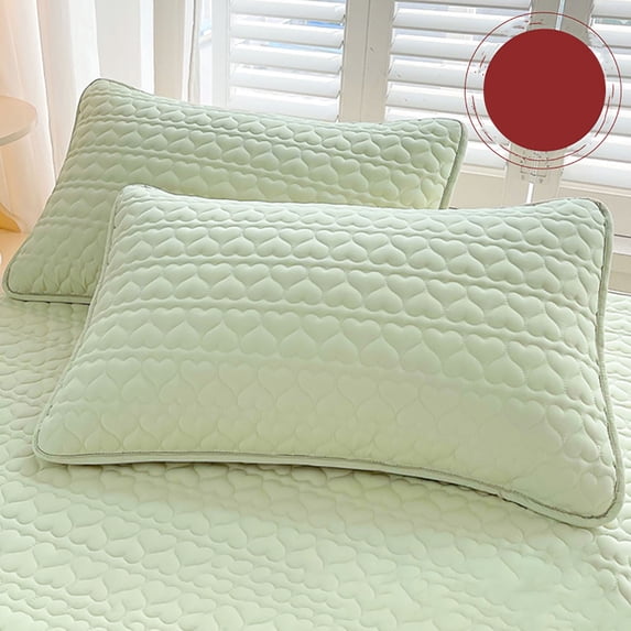 EGYMEN Thickened Waterproof Oil Proof Pillowcase, 20"x30" Stain Resistant Machine Washable Pillow Cover, Breathable Corn Fiber Pillow Case, Single Bed Pillow Protector