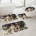 thumbnail image 1 of EGYMEN Tie-Dye Bathroom Mat Set, Soft Velvet Bath Rugs with Thick Foam, Non-Slip Water Absorbent Toilet Mats, Machine Washable Plush Bath Carpet Gift Set(Brown), 1 of 7