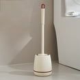 thumbnail image 1 of EGYMEN Toilet Brush, Detachable Toilet Cleaning Tool with Long Handle, Soft Rubber Bristle Toilet Cleaner, Stylish Base Storage for Bathroom(Red), 1 of 6