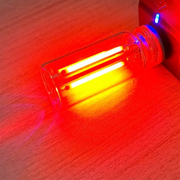 EGYMEN Touch-Controlled LED Glass Bottle Nightlight, USB Rechargeable Mini Romantic Lamp, Portable Ceramic LED Light for Bedroom, Car, and Atmosphere Enhancement