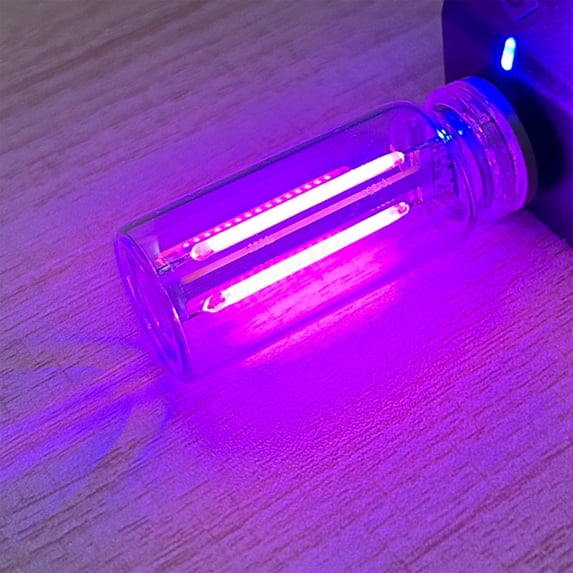 EGYMEN Touch-Controlled LED Glass Bottle Nightlight, USB Rechargeable Mini Romantic Lamp, Portable Ceramic LED Light for Bedroom, Car, and Atmosphere Enhancement