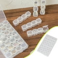 thumbnail image 1 of EGYMEN Transparent Partition Assembly Jewelry Storage Box - Earring Ring Organizer with Removable Compartments, 1 of 6