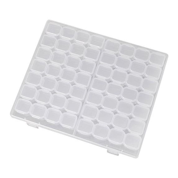 EGYMEN Transparent Partition Assembly Jewelry Storage Box - Earring Ring Organizer with Removable Compartments