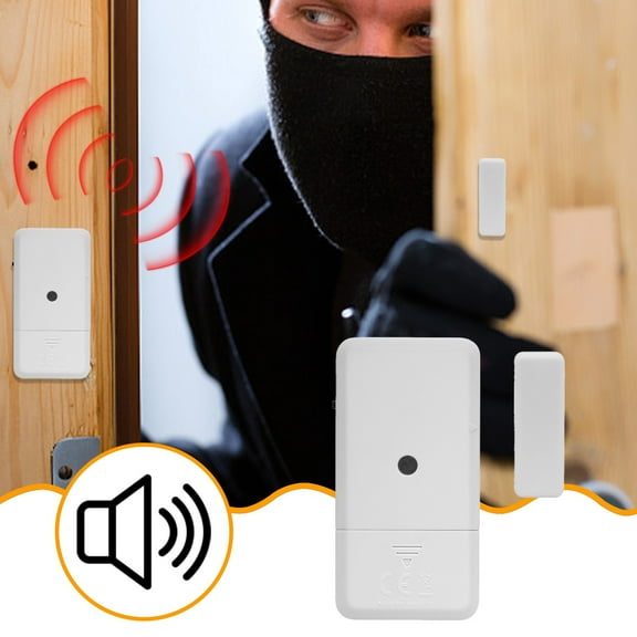EGYMEN Ultra-Thin Door and Window Burglar Alarm with High Decibel Siren, Easy Installation, Perfect for Home Security