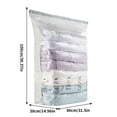 thumbnail image 1 of EGYMEN Vacuum Compression Bag, Space-Saving Vacuum Storage Bag for Clothes, No Pump Vacuum Seal Bag for Travel, Durable Compression Storage Bag for Bedding and Accessories, 1 of 6