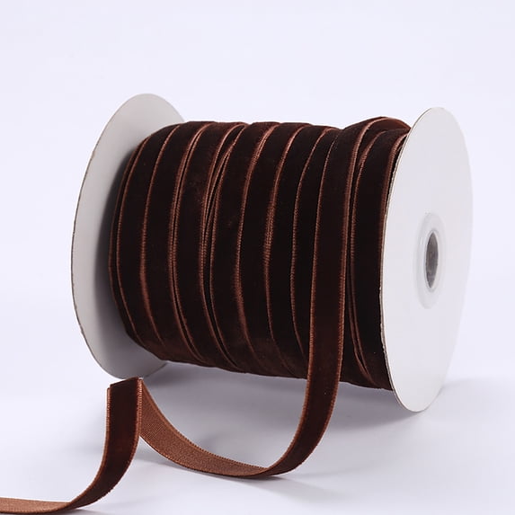 EGYMEN Velvet Ribbon, Flocking Ribbon for Crafts, Decorative Velvet Trim, DIY Ribbon for Gift Wrapping and Holiday Decor