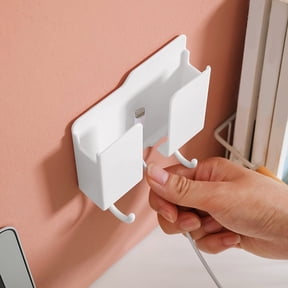 EGYMEN Wall Mounted Phone Charger, Space-Saving Mobile Holder, Bedside Charging Bracket, Bathroom and Kitchen Storage Rack