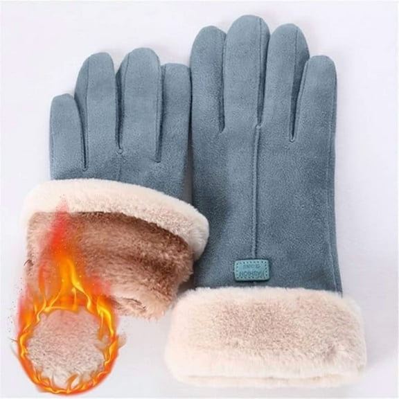 EGYMEN Warm Gloves, Winter Thermal Gloves with Thickened Windproof Design, Elastic Touchscreen Gloves for Cycling and Outdoor Activities, Soft and Comfortable Velvet Gloves for Cold Weather