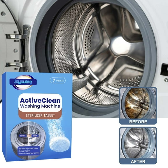 EGYMEN Washing Machine Cleaner, Washer Cleaner Tablets, Drum Sanitizer, Odor Eliminator for Fresh Laundry