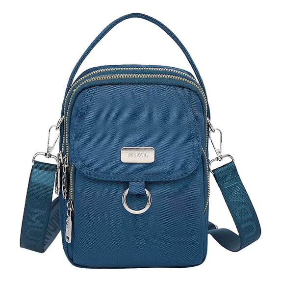 EGYMEN Water-proof Oxford Cloth Women Crossbody Bag - Multi Compartment, Adjustable Shoulder Strap, Headphone Hole Design, Large Capacity for Mobile Phones, Wallets(15x6x20 cm)