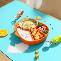 EGYMEN Waterproof Silicone Mat, Non-Slip Insulation Pad with Raised Edges, Easy Clean Craft and Dining Table Protector