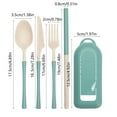 thumbnail image 1 of EGYMEN Wheat Straw Tableware Set, Portable Knife Fork Spoon Set, Outdoor Camping Tableware Kit, 1 of 3
