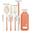 thumbnail image 1 of EGYMEN Wheat Straw Tableware Set, Portable Knife Fork Spoon Set, Outdoor Camping Tableware Kit, 1 of 5