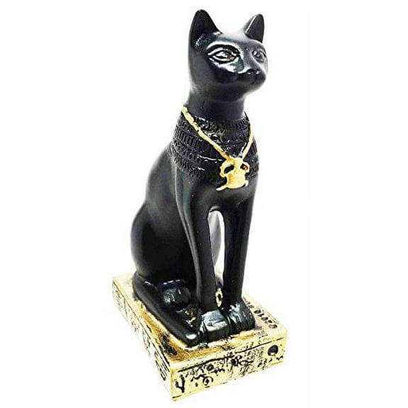 EGYPTIAN EGYPT BASTET STATUE GODDESS UBASTI SMALL MINIATURE 3" FIGURINE
