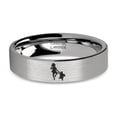 thumbnail image 1 of EH Shepard Christopher Robin Engraved Brushed Silver Tungsten Ring, 6mm, Size 10, 1 of 2