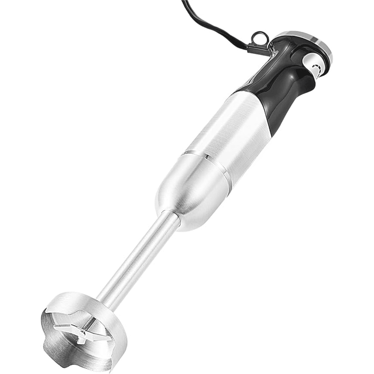 EHB1062 Variable Step-less Speed Immersion Hand Blender 500 Watts with Turbo, Stainless Steel Blades, Pressure Controlled Stick Mixer, Sauces, Soup, Smoothies, Baby Food, Stainless Steel