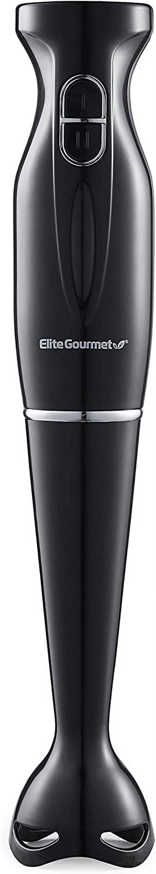 EHB3201 Immersion Hand Blender 300 Watts 2 Speed Mixing with Detachable Blades, Detachable Wand Stick Mixer, Smoothies, Baby Food, Soup, Charcoal Black